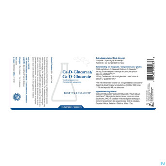 Ca-d-glucarate biotics    caps 120