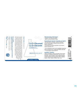 Ca-d-glucarate biotics    caps 120
