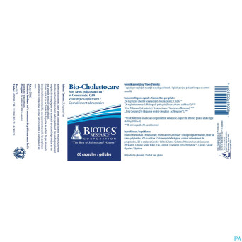 Bio cholestocare biotics    caps  60