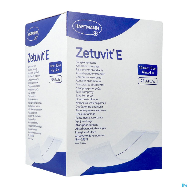 Zetuvit e hartm ster    10x10cm 25 4137704