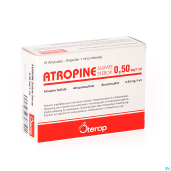 Atropine sulf  amp   1 x 0,50mg/1ml