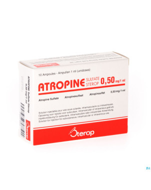Atropine sulf  amp   1 x 0,50mg/1ml