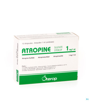 Atropine sulf  amp   1 x 1,00mg/1ml