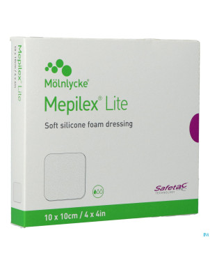 Mepilex lite pans fin sil ster 10x10,00cm 5 284100