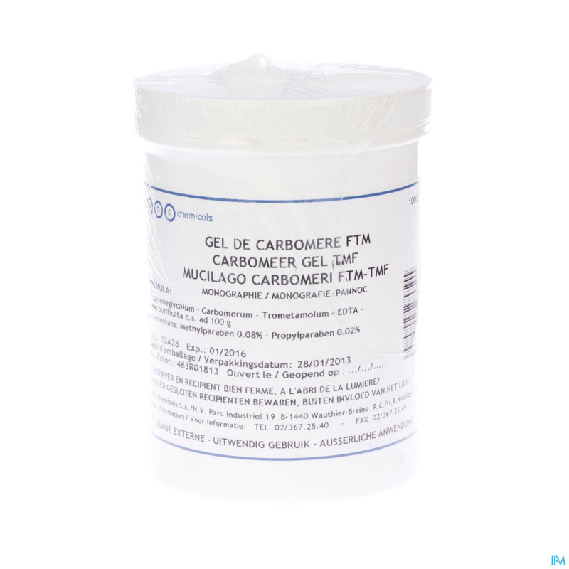 Gel de carbomere ftm    1kg abc