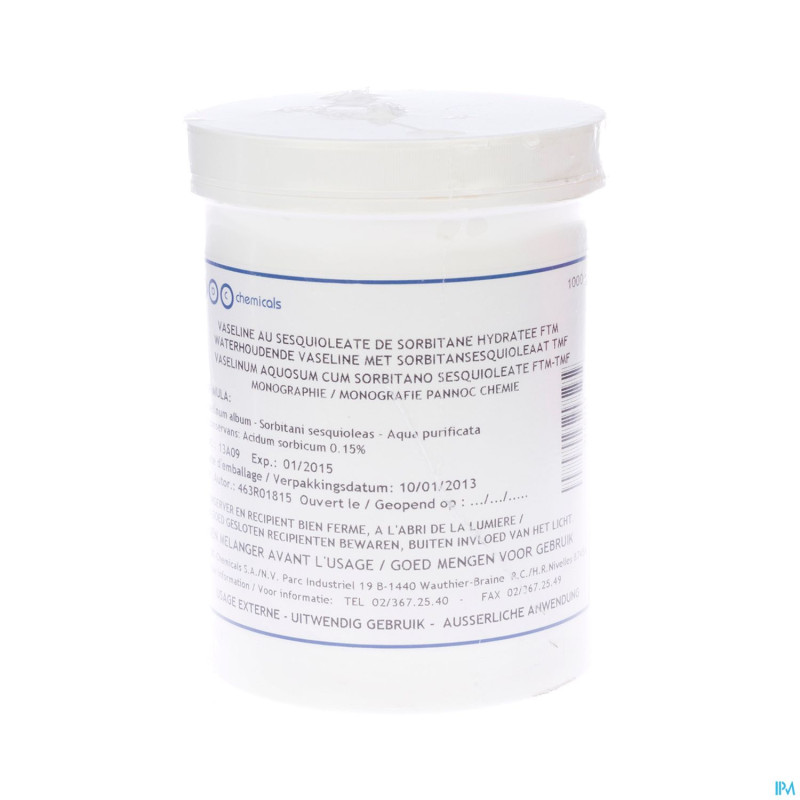 Vaseline au sesq. de sorbitan h2o ftm    1kg abc