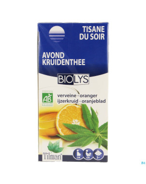 Biolys verveine-oranger bio    tea-bags 20