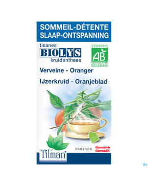 Biolys verveine-oranger bio    tea-bags 20