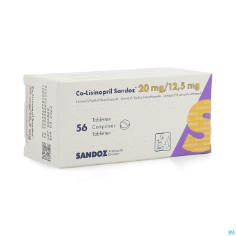 Co lisinopril sandoz 20mg/12,5mg tabl56 new sandoz