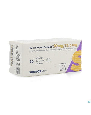 Co lisinopril sandoz 20mg/12,5mg tabl56 new sandoz