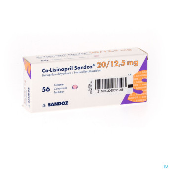 Co lisinopril sandoz 20mg/12,5mg tabl56 new sandoz