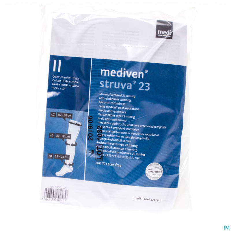 Struva 23 a/thromb. c2 cuisse blanc   t2 2 8360102