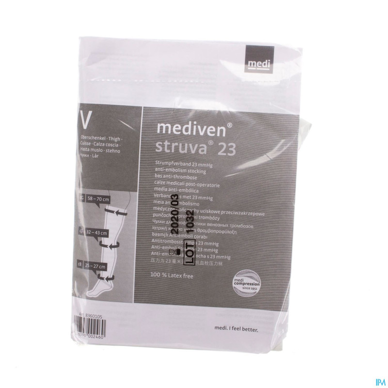 Struva 23 a/thromb. c2 cuisse blanc   t5 2 8360105