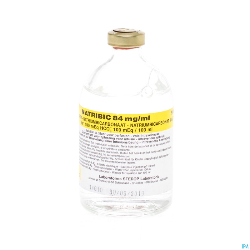 Natribic 84mg/ml sol inj 100 ml