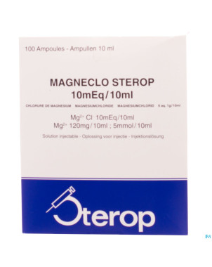 Magneclo sterop sol.inj. 1g/10ml 100