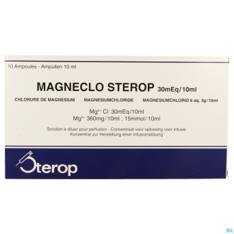 Magneclo sterop sol.inj. 3g/10ml 10