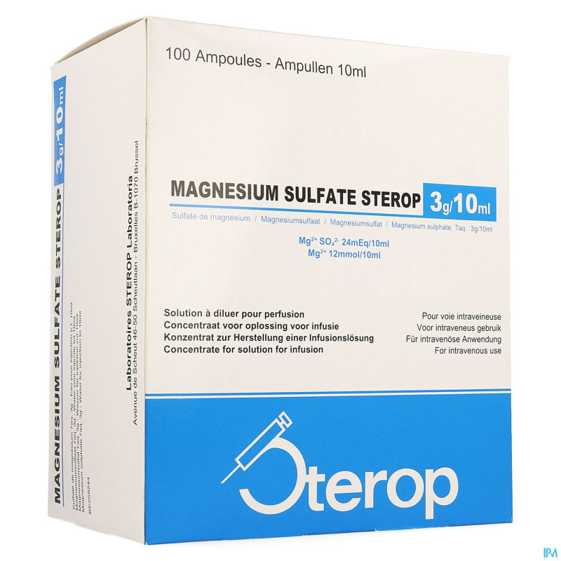 Magnesium sulfate-stp sol.inj. 3g/10ml 100