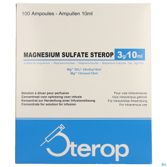 Magnesium sulfate-stp sol.inj. 3g/10ml 100
