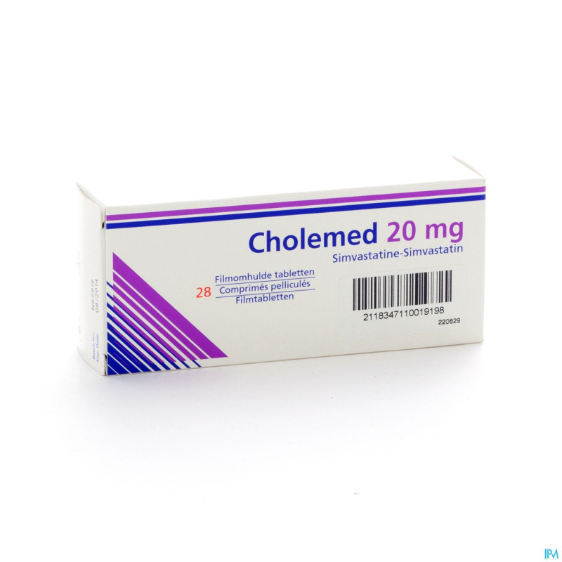 Cholemed 20 mg comp enrob 28 x 20 mg