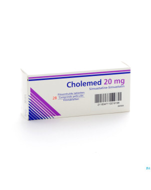Cholemed 20 mg comp enrob 28 x 20 mg