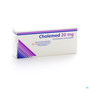 Cholemed 20 mg comp enrob 28 x 20 mg
