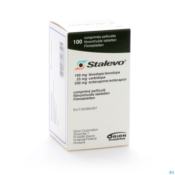 Stalevo 100mg/25,0mg/200mg comp pell 100 flacon