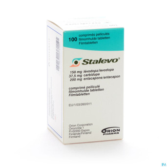 Stalevo 150mg/37,5mg/200mg comp pell 100 flacon