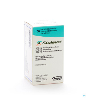 Stalevo 150mg/37,5mg/200mg comp pell 100 flacon
