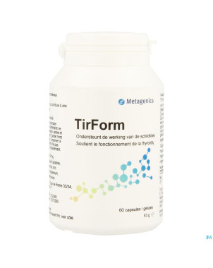 Tirform    caps  60    metagenics