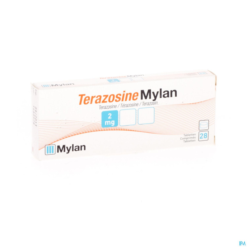 Terazosine mylan comp 28 x 2 mg