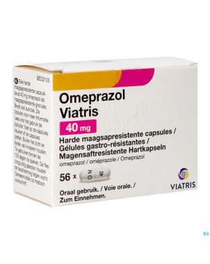 Omeprazol viatris 40mg caps 56