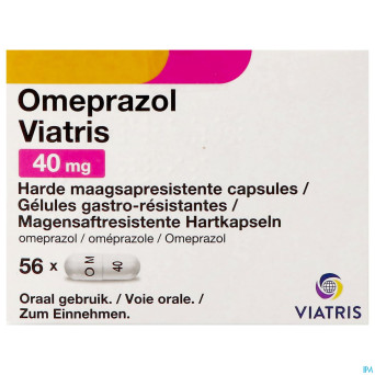 Omeprazol viatris 40mg caps 56