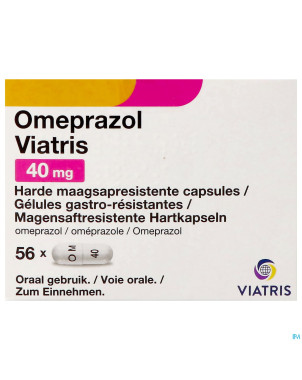 Omeprazol viatris 40mg caps 56