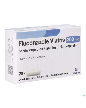 Fluconazole viatris 200mg caps 20