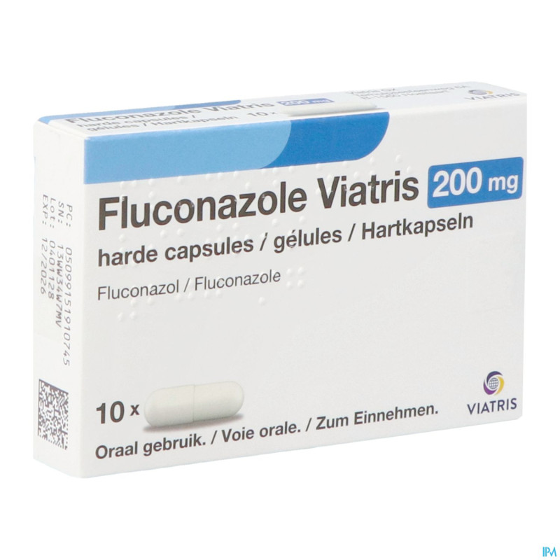 Fluconazole viatris 200mg caps 10