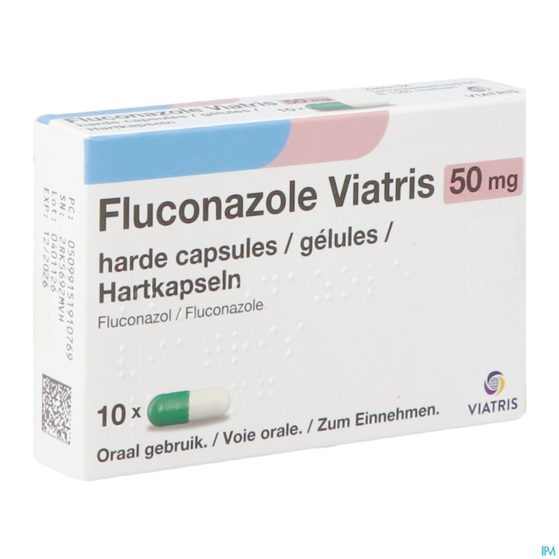 Fluconazole viatris 50mg caps 10