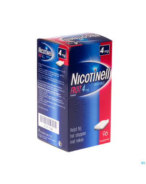 Nicotinell fruit gomme macher-kauwgom 96x4mg