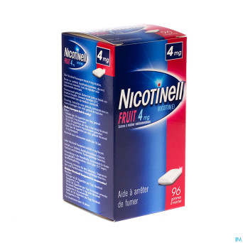Nicotinell fruit gomme macher-kauwgom 96x4mg