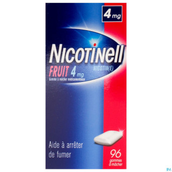 Nicotinell fruit gomme macher-kauwgom 96x4mg