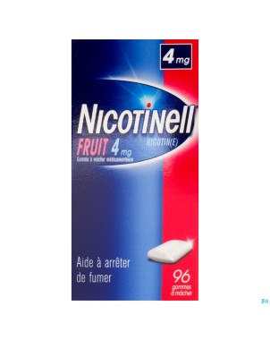 Nicotinell fruit gomme macher-kauwgom 96x4mg