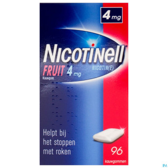 Nicotinell fruit gomme macher-kauwgom 96x4mg