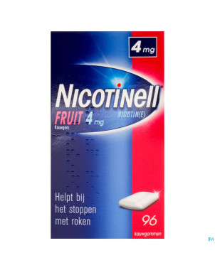 Nicotinell fruit gomme macher-kauwgom 96x4mg