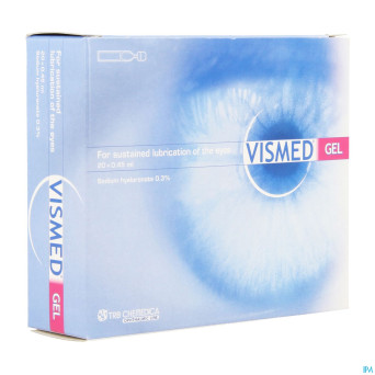 Vismed gel lubrifiant oculaire 0,3% fl 20 x 0,45ml