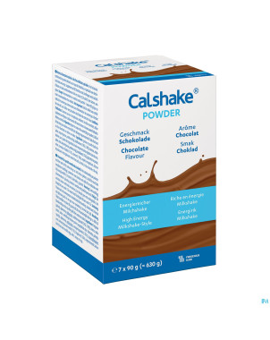 Calshake energie chocolat sachet pdr 7x90g