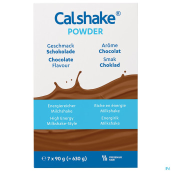 Calshake energie chocolat sachet pdr 7x90g