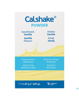 Calshake energie vanille sachet pdr 7x87g