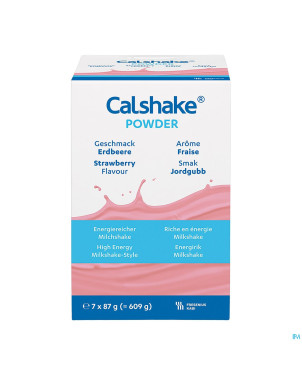 Calshake energie fraise sachet pdr 7x87g
