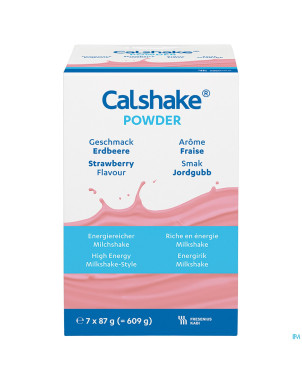 Calshake energie fraise sachet pdr 7x87g