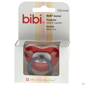 Bibi sucette pop dental rouge    6m 04