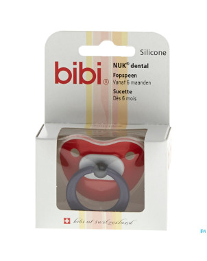 Bibi sucette pop dental rouge    6m 04